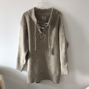 Zara lace up sweater